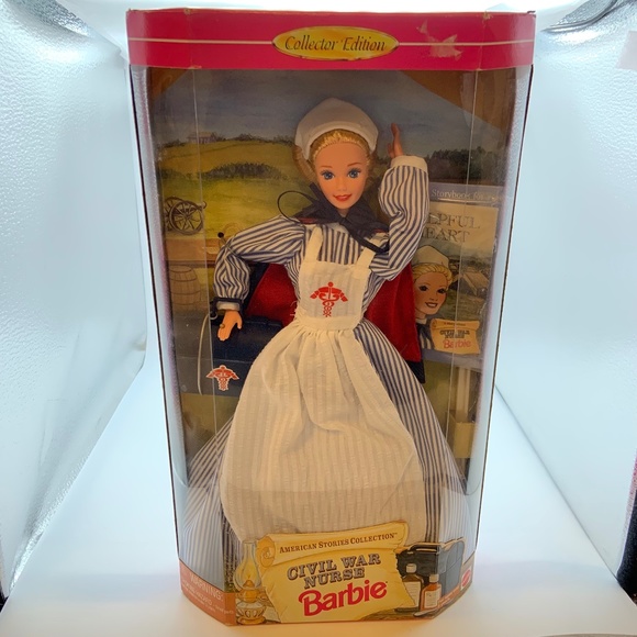 Vintage 1995 Civil War Nurse Barbie American Stories Collection Barbie Sealed - Picture 1 of 13